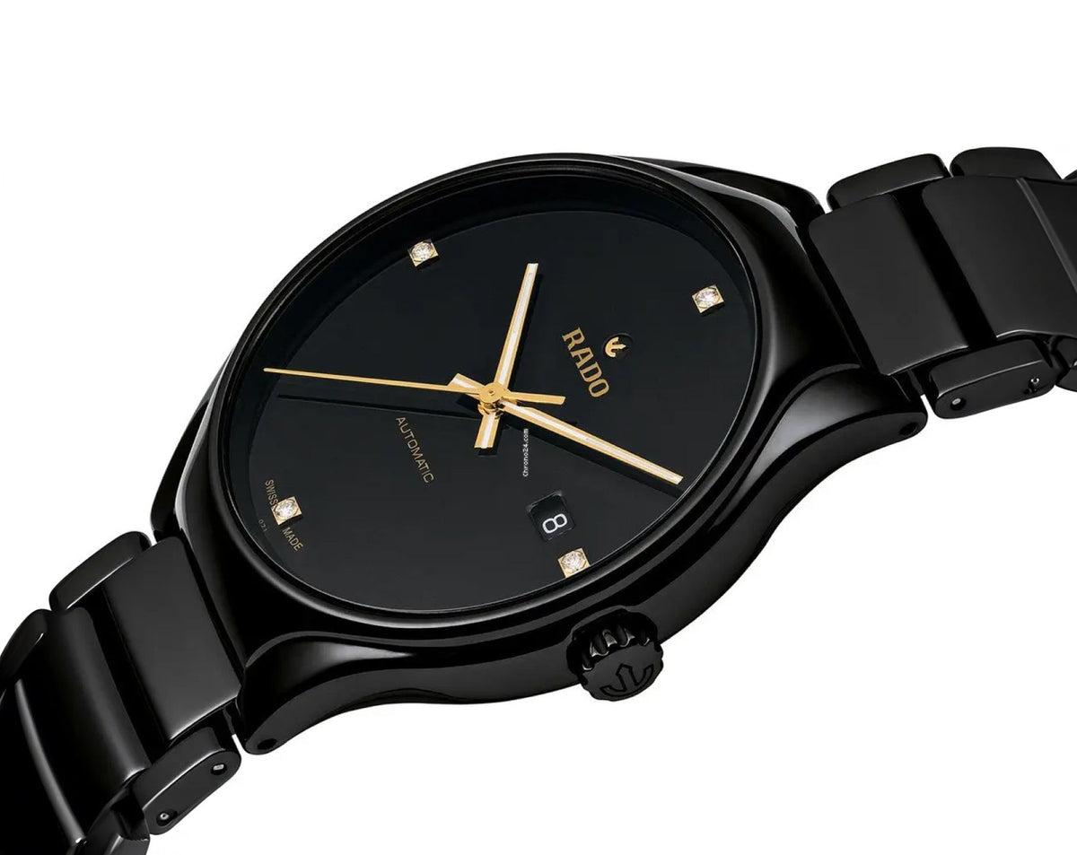 Rado True Round Automatic Women Watches in Round case & Black Dial R27242712