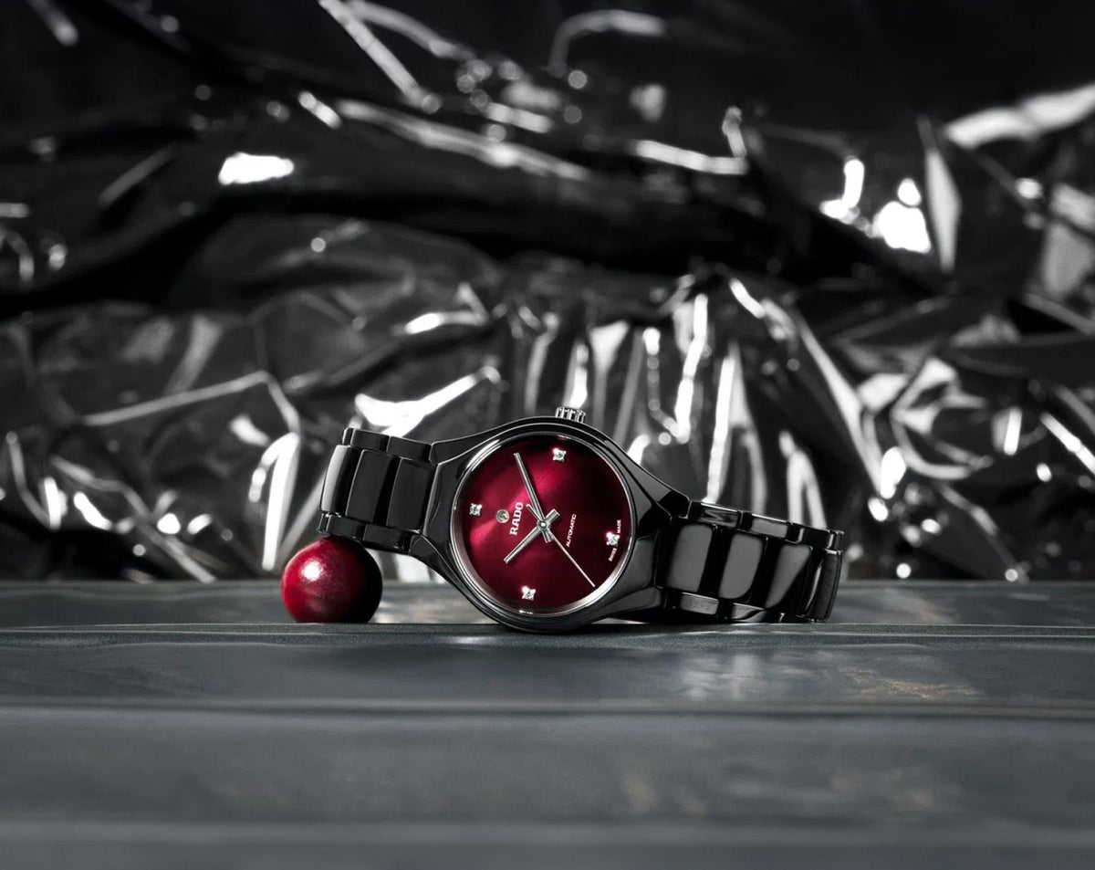 Rado True Round Automatic Women Watches in Round case & Red Dial R27242742