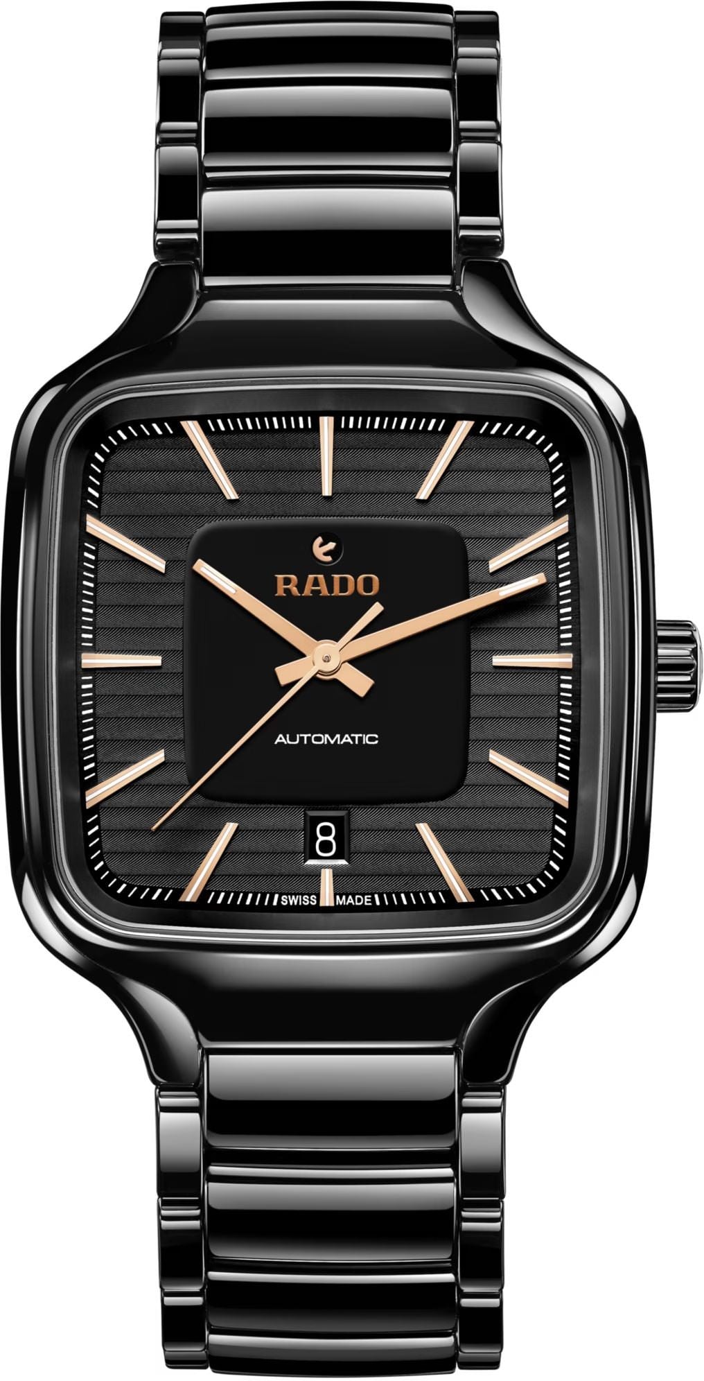 Rado True Square Automatic Unisex Watches in Square case & Black Dial R27078172