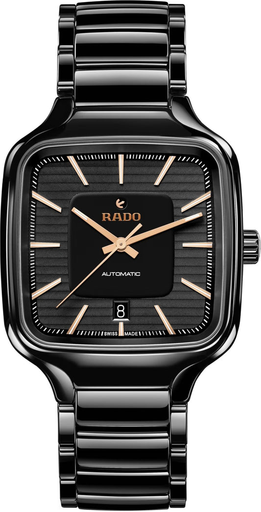 Rado True Square Automatic Unisex Watches in Square case & Black Dial R27078172