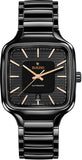Rado True Square Automatic Unisex Watches in Square case & Black Dial R27078172