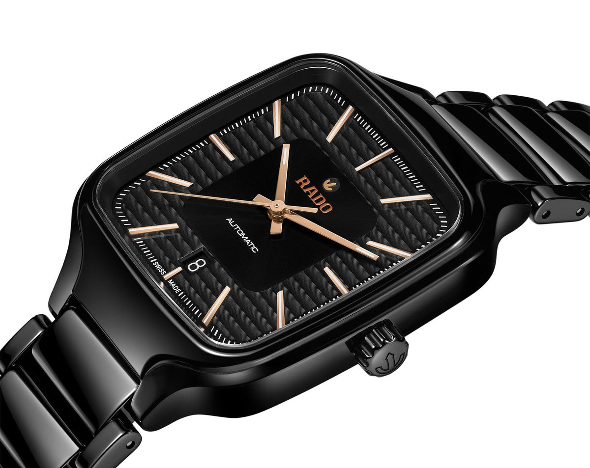 Rado True Square Automatic Unisex Watches in Square case & Black Dial R27078172