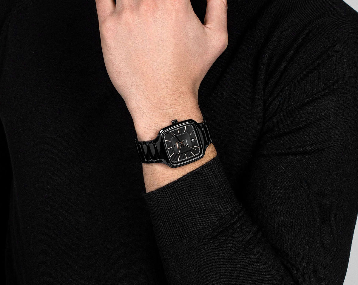 Rado True Square Automatic Unisex Watches in Square case & Black Dial R27078172