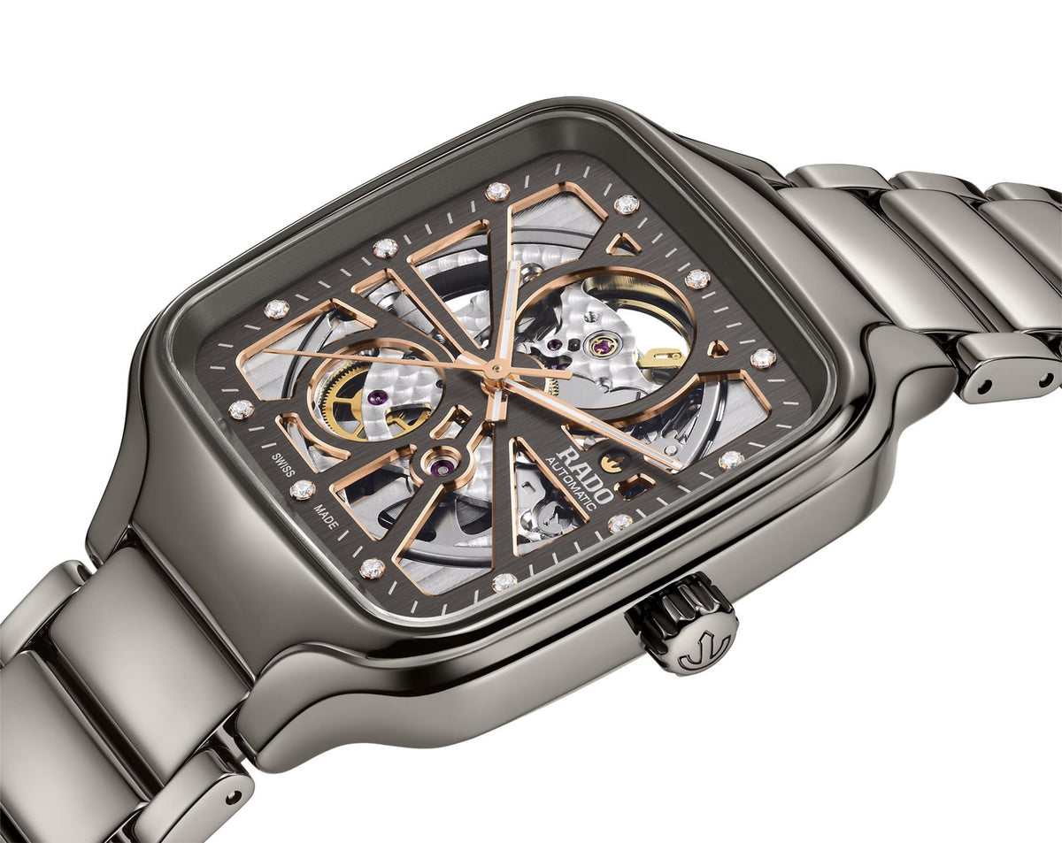 Rado True Square Automatic Unisex Watches in Square case & Skeleton Dial R27083712
