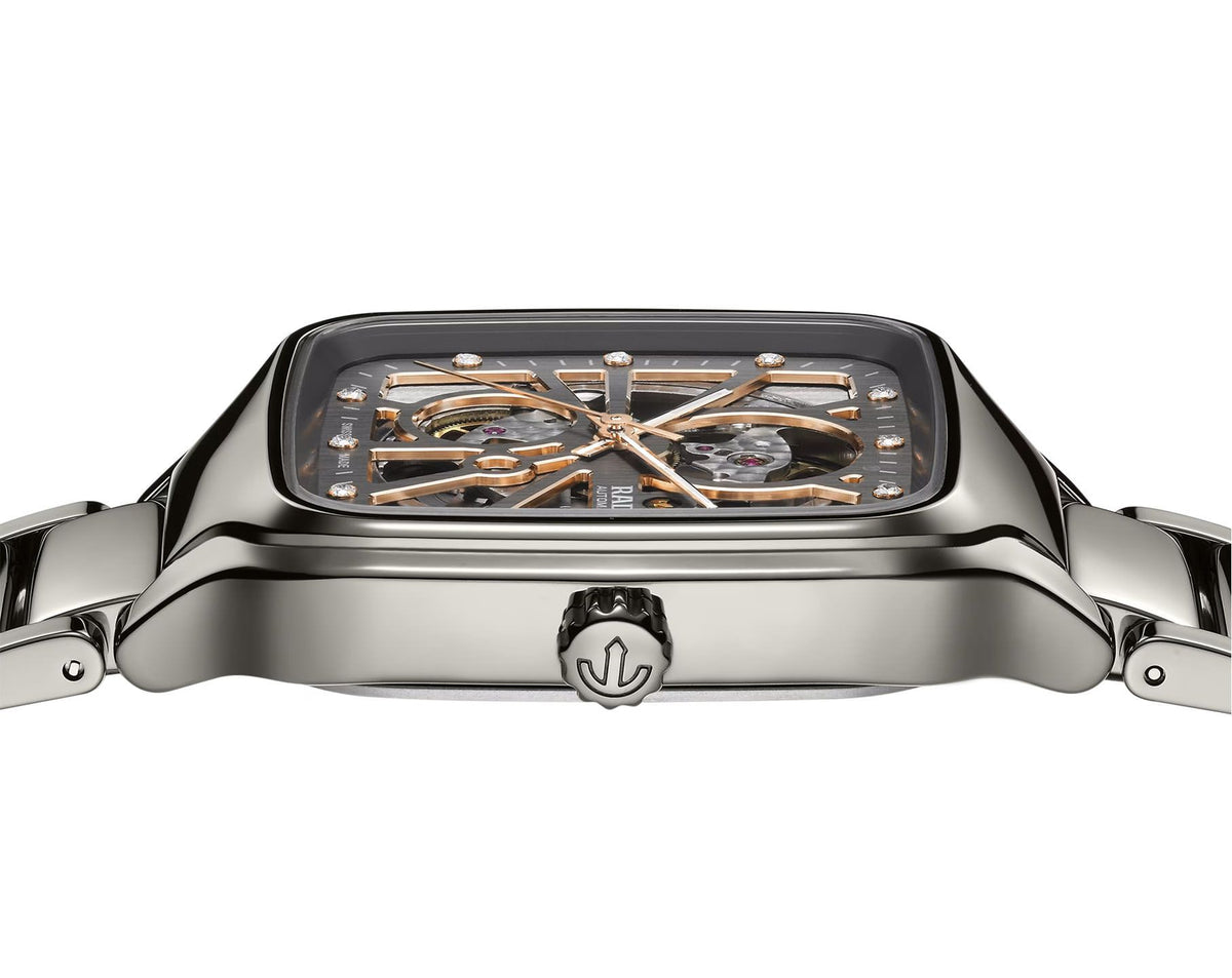 Rado True Square Automatic Unisex Watches in Square case & Skeleton Dial R27083712