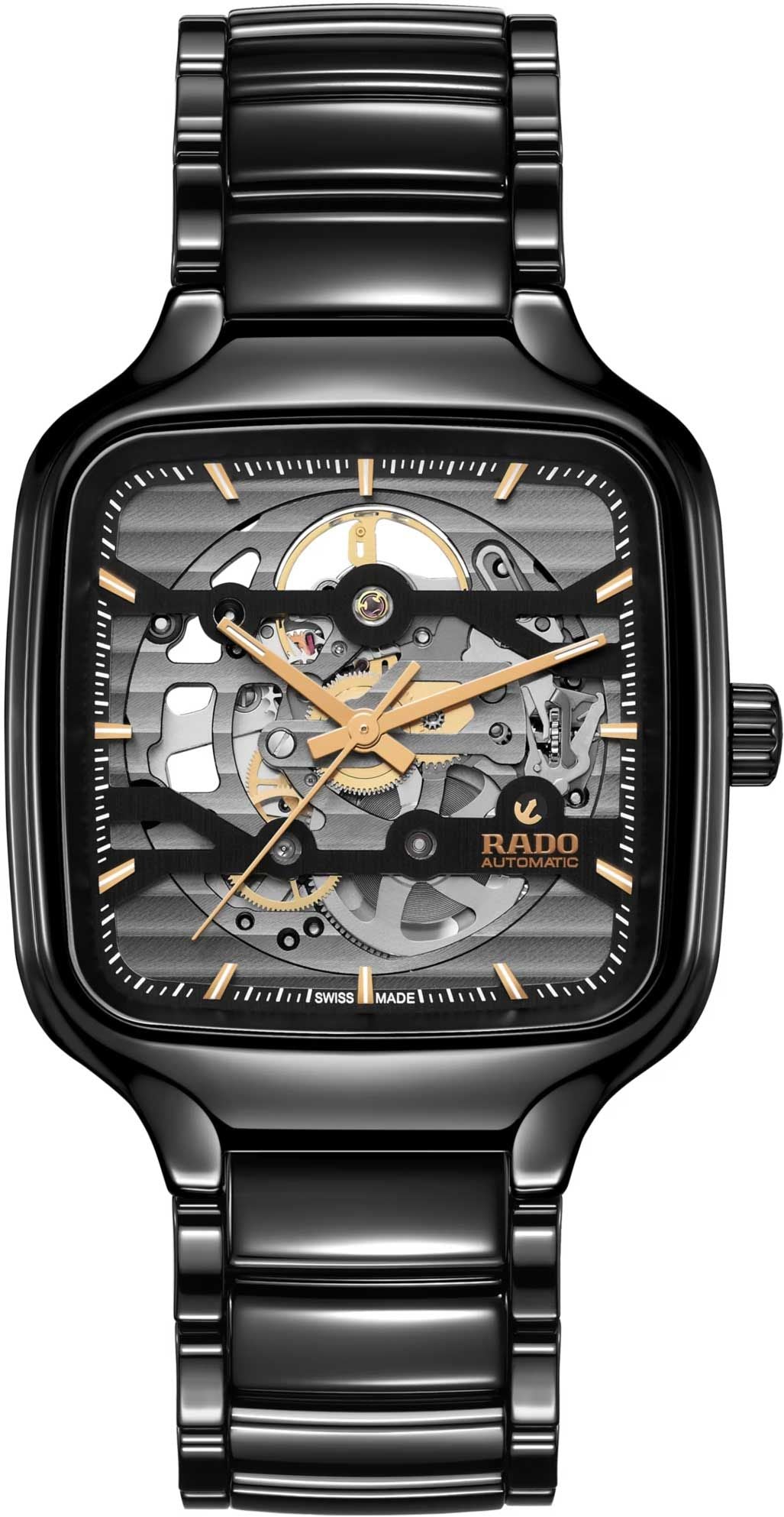 Rado True Square Automatic Unisex Watches in Square case & Skeleton Dial R27124162