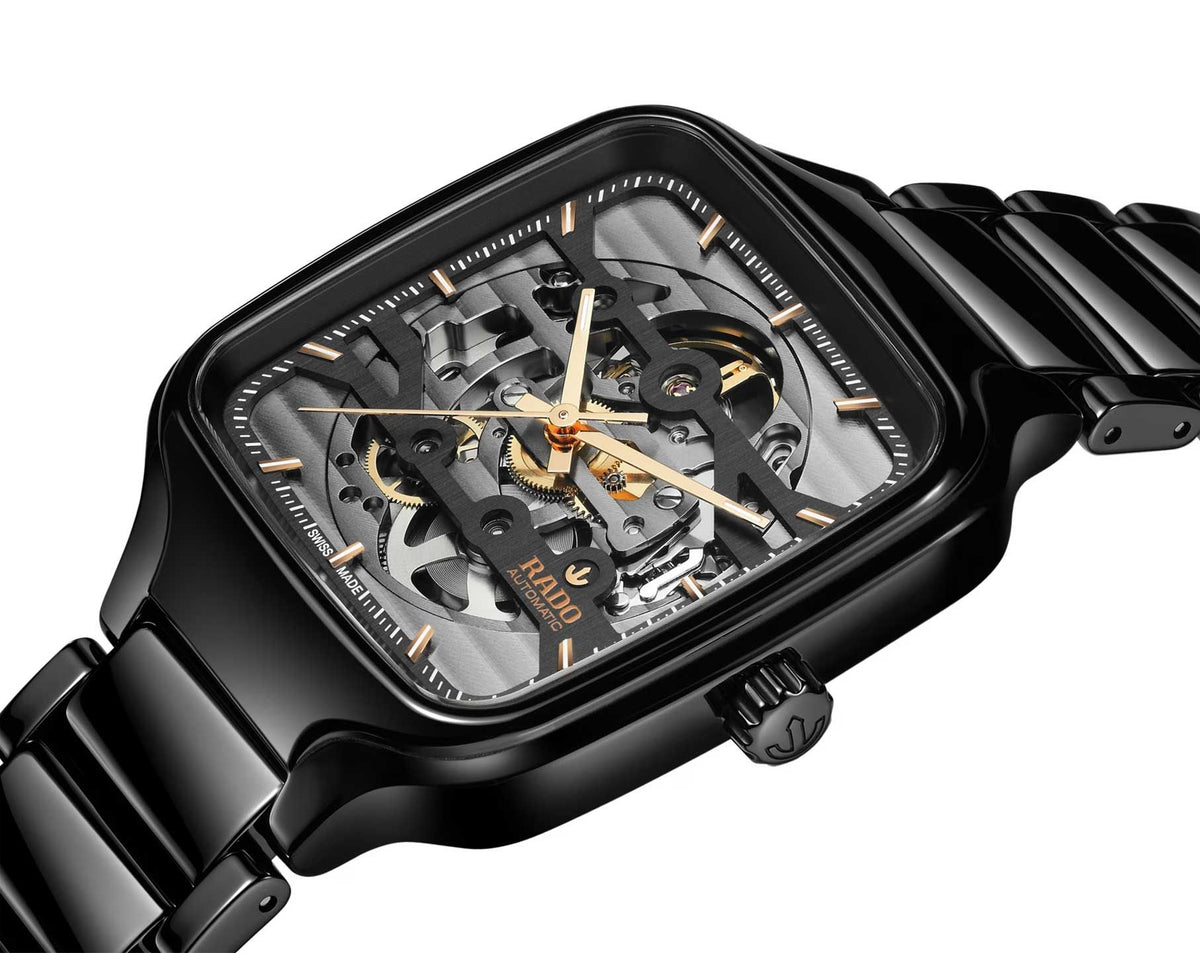 Rado True Square Automatic Unisex Watches in Square case & Skeleton Dial R27124162