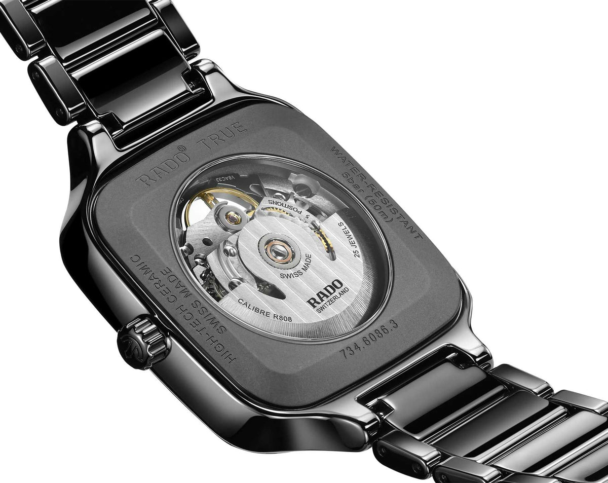 Rado True Square Automatic Unisex Watches in Square case & Skeleton Dial R27124162