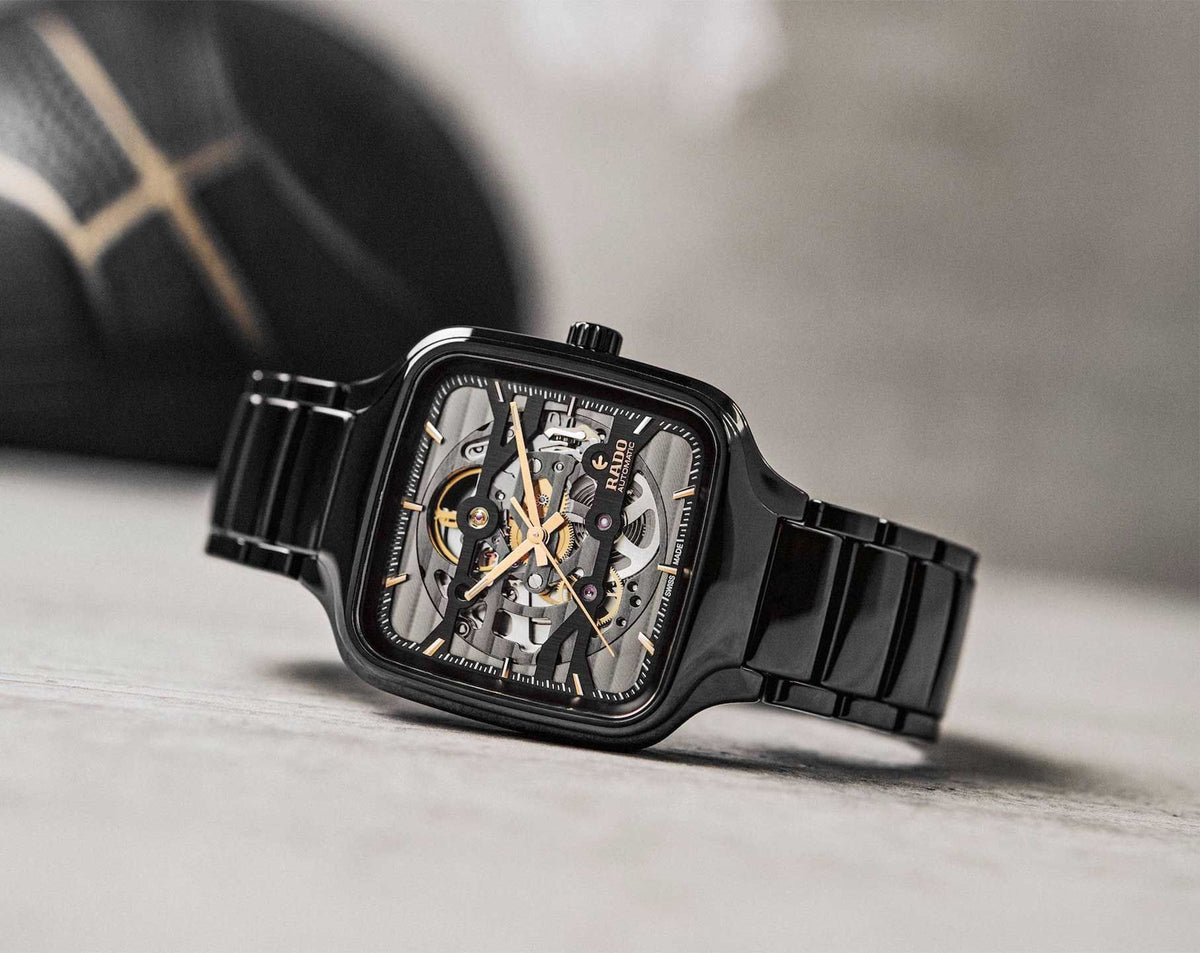 Rado True Square Automatic Unisex Watches in Square case & Skeleton Dial R27124162