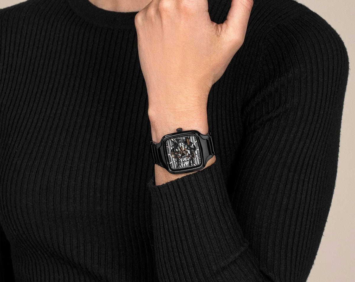 Rado True Square Automatic Unisex Watches in Square case & Skeleton Dial R27124162