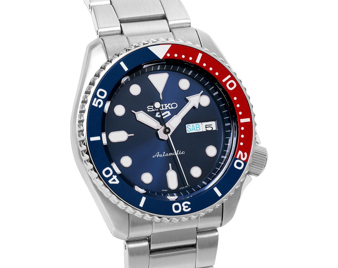 Seiko 5 Sports Automatic Men Watches in Round case & Blue Dial SRPD53K1