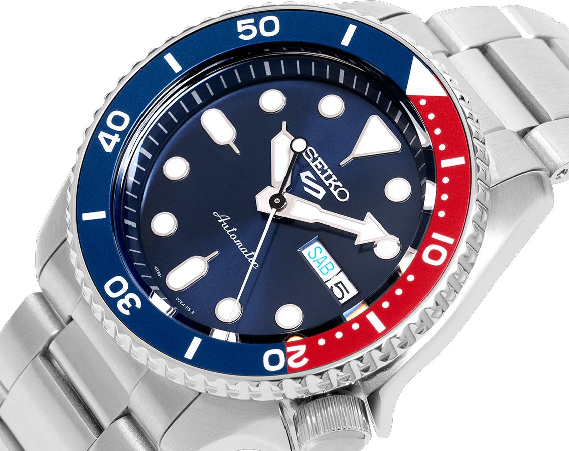 Seiko 5 Sports Automatic Men Watches in Round case & Blue Dial SRPD53K1