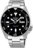 Seiko 5 Sports Automatic Men Watches in Round case & Black Dial SRPD55K1