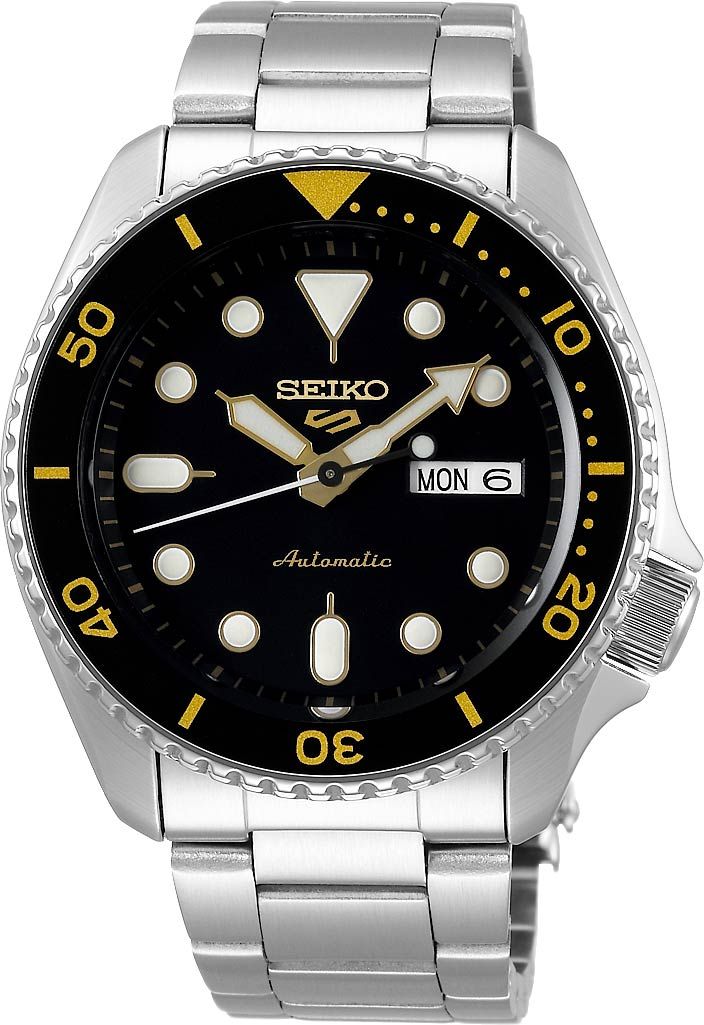 Seiko 5 Sports Automatic Men Watches in Round case & Black Dial SRPD57K1