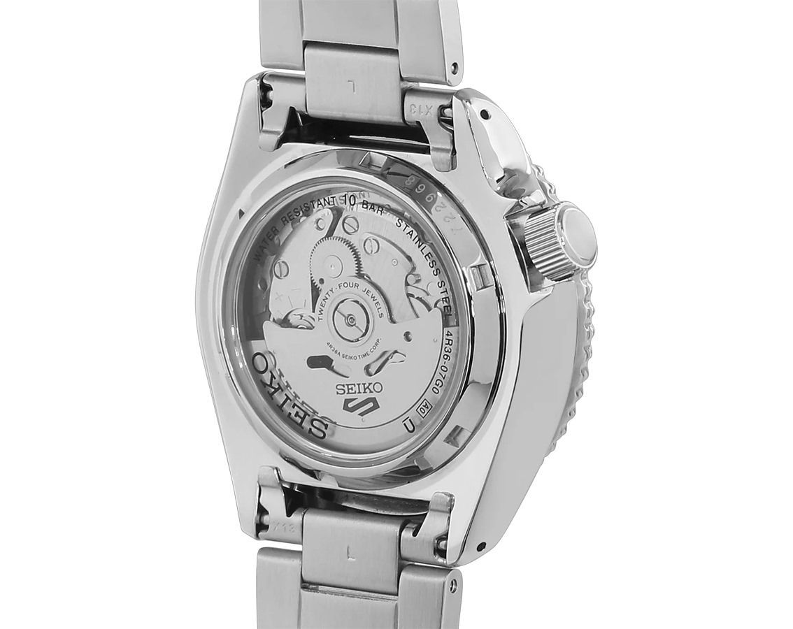 Seiko 5 Sports Automatic Men Watches in Round case & Black Dial SRPD57K1