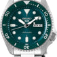 Seiko 5 Sports Automatic Men Watches in Round case & Green Dial SRPD61K1