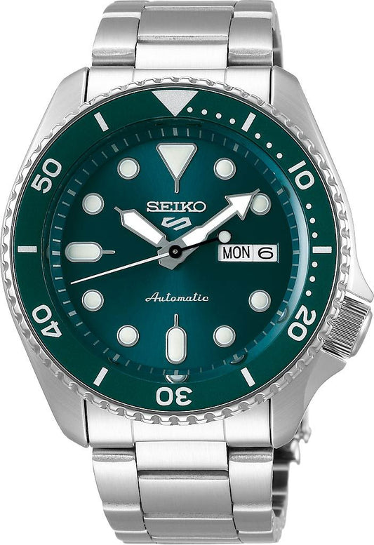 Seiko 5 Sports Automatic Men Watches in Round case & Green Dial SRPD61K1