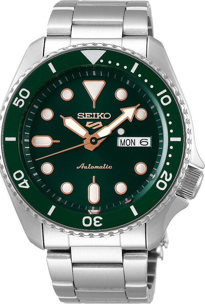 Seiko 5 Sports Automatic Men Watches in Round case & Green Dial SRPD63K1