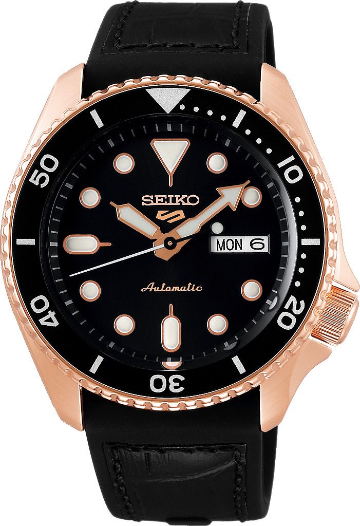 Seiko 5 Sports Automatic Men Watches in Round case & Black Dial SRPD76K1