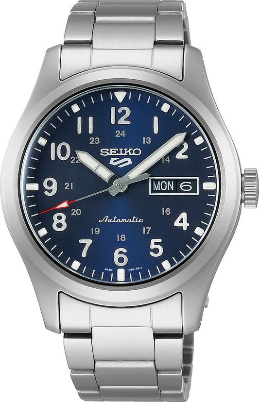 Seiko 5 Sports Automatic Men Watches in Round case & Blue Dial SRPG29K1