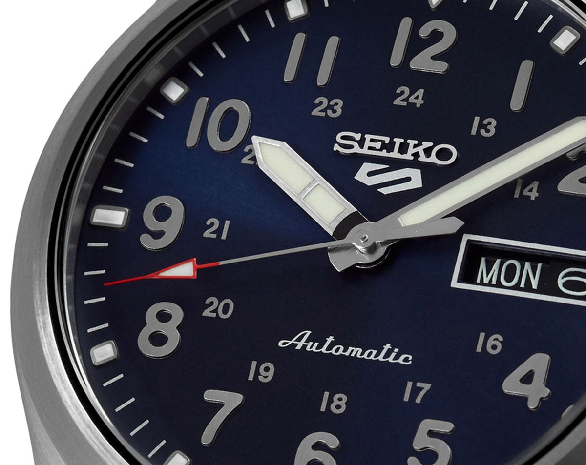 Seiko 5 Sports Automatic Men Watches in Round case & Blue Dial SRPG29K1