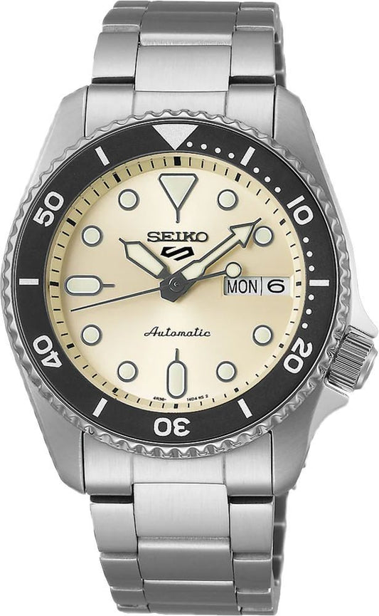 Seiko 5 Sports Automatic Men Watches in Round case & White Dial SRPK31K1