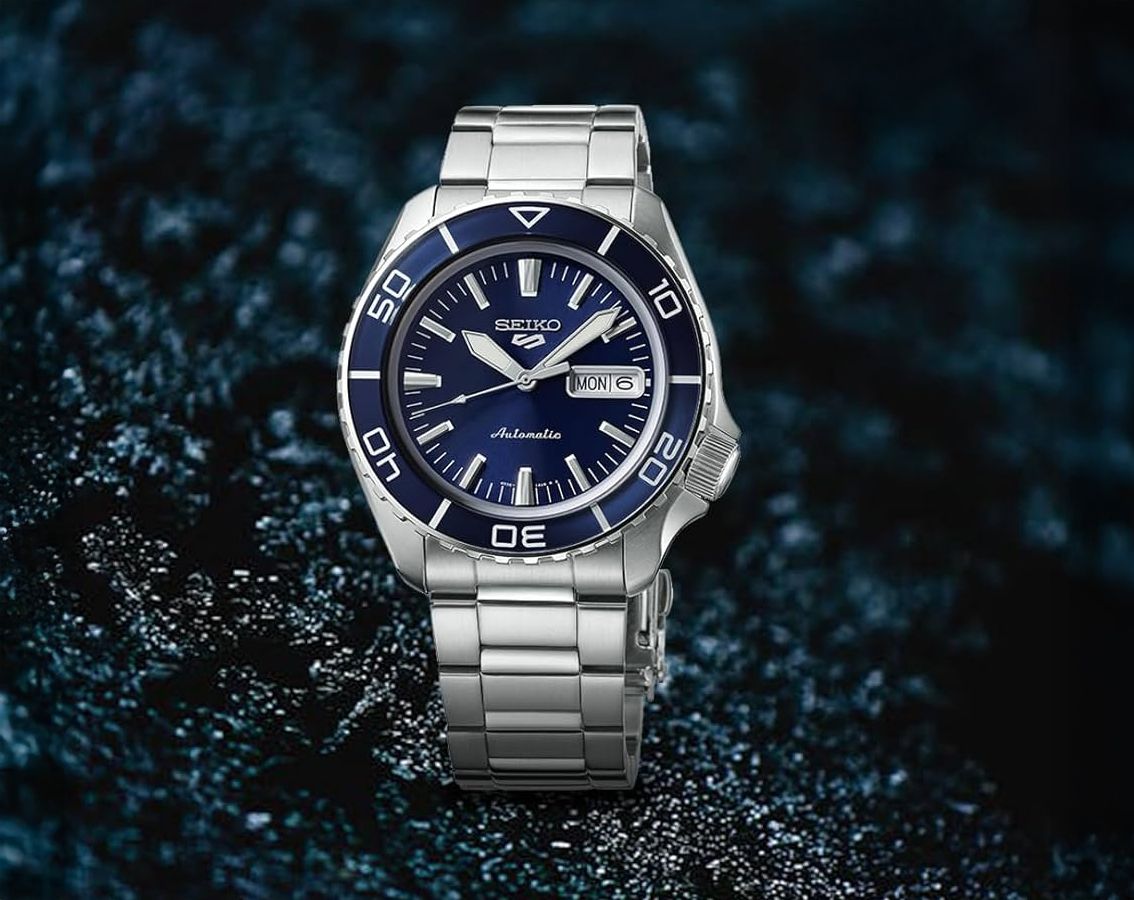 Seiko 5 Sports Automatic Men Watches in Round case & Blue Dial SRPK97K1