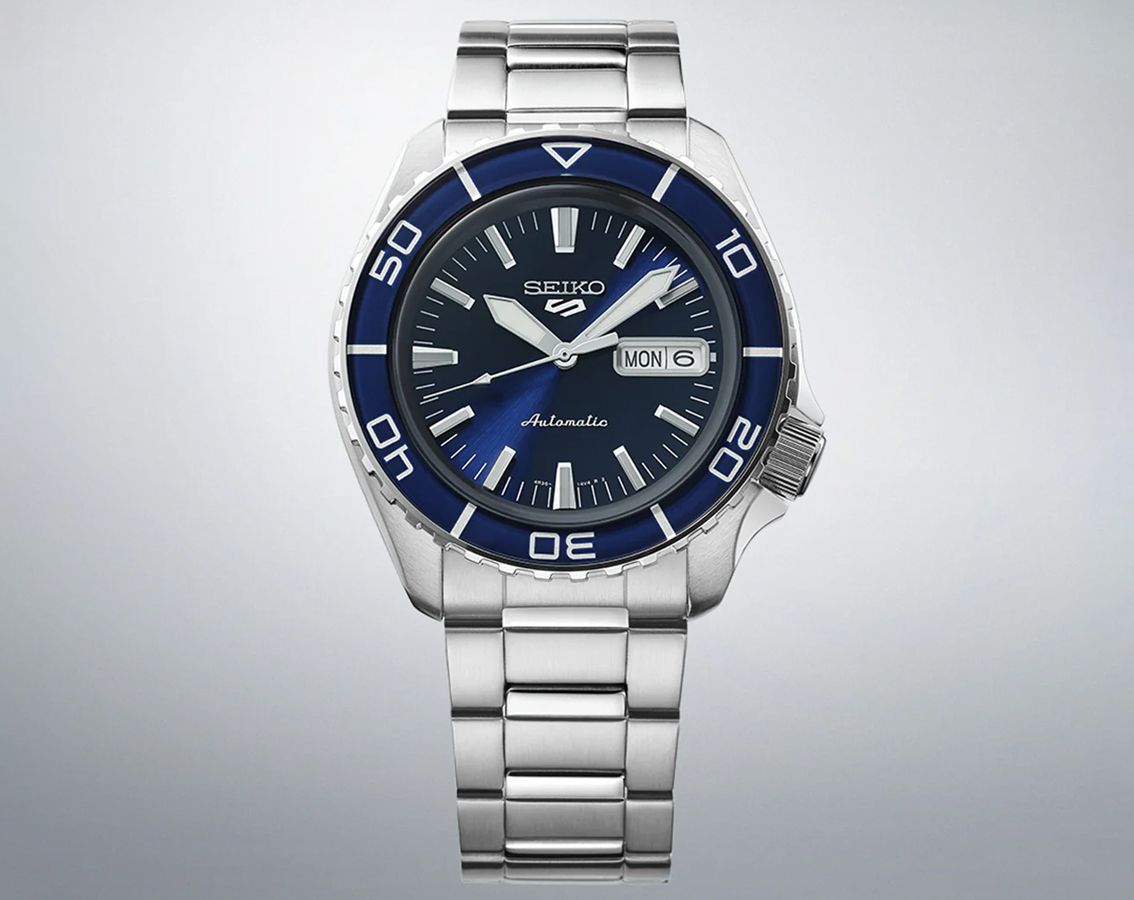 Seiko 5 Sports Automatic Men Watches in Round case & Blue Dial SRPK97K1