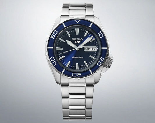 Seiko 5 Sports Automatic Men Watches in Round case & Blue Dial SRPK97K1
