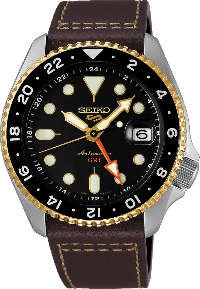 Seiko 5 Sports Automatic Men Watches in Round case & Brown Dial SSK036K1