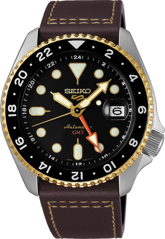 Seiko 5 Sports Automatic Men Watches in Round case & Brown Dial SSK036K1