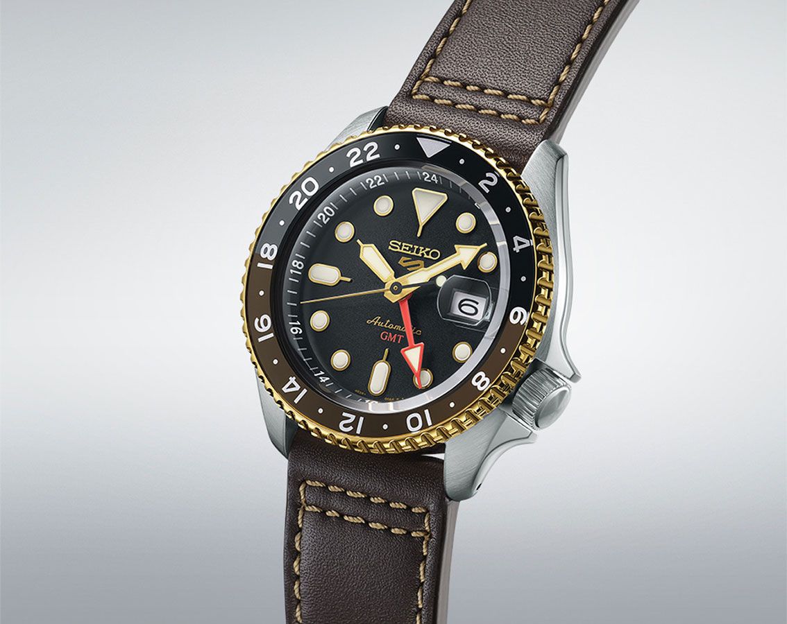 Seiko 5 Sports Automatic Men Watches in Round case & Brown Dial SSK036K1