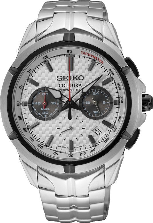Seiko Coutura Quartz Men Watches in Round case & White Dial SSB433P9