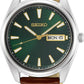 Seiko Dress Quartz Men Watches in Round case & Green Dial SUR449P1