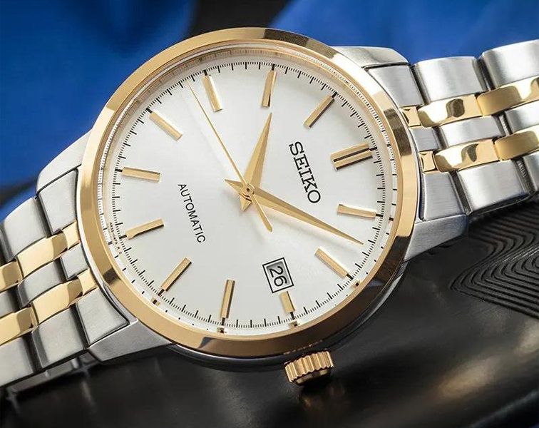 Seiko Dress Automatic Men Watches in Round case & White Dial SRPH92K1