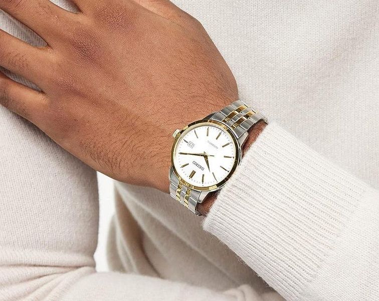 Seiko Dress Automatic Men Watches in Round case & White Dial SRPH92K1