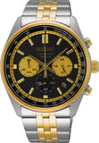 Seiko Dress Quartz Men Watches in Round case & Black Dial SSB430P1