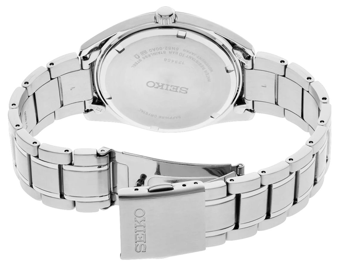 Seiko Dress Quartz Men Watches in Round case & Salmon Dial SUR523P1