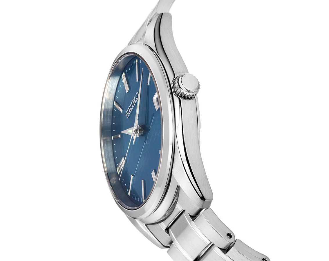 Seiko Dress Quartz Men Watches in Round case & Blue Dial SUR525P1