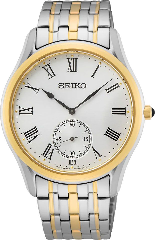 Seiko Conceptual Quartz Men Watches in Round case & White Dial SRK048P1