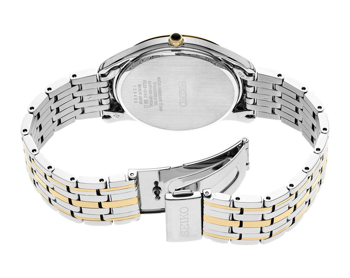 Seiko Conceptual Quartz Men Watches in Round case & White Dial SRK048P1