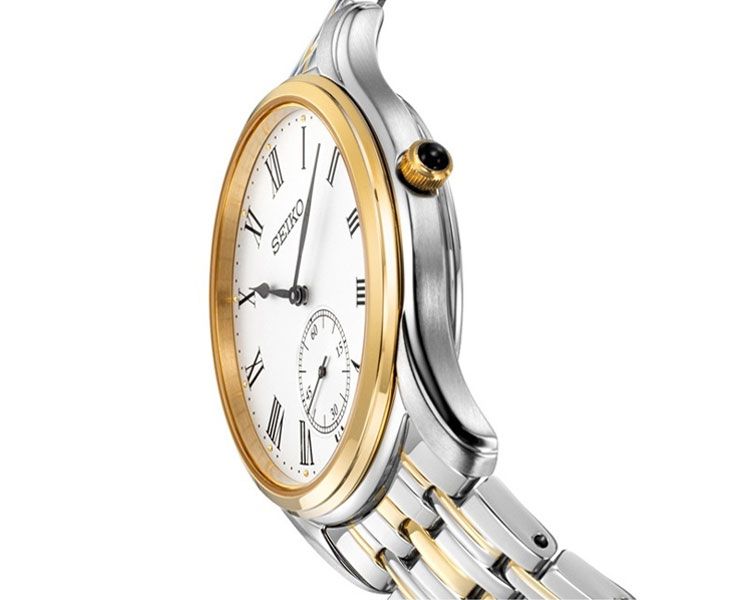 Seiko Conceptual Quartz Men Watches in Round case & White Dial SRK048P1