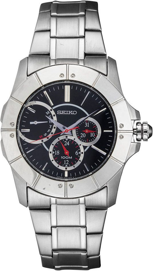 Seiko Lord Quartz Men Watches in Round case & Black Dial SNT027J1