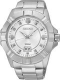 Seiko Lord Quartz Men Watches in Round case & Silver Dial SUR127P1