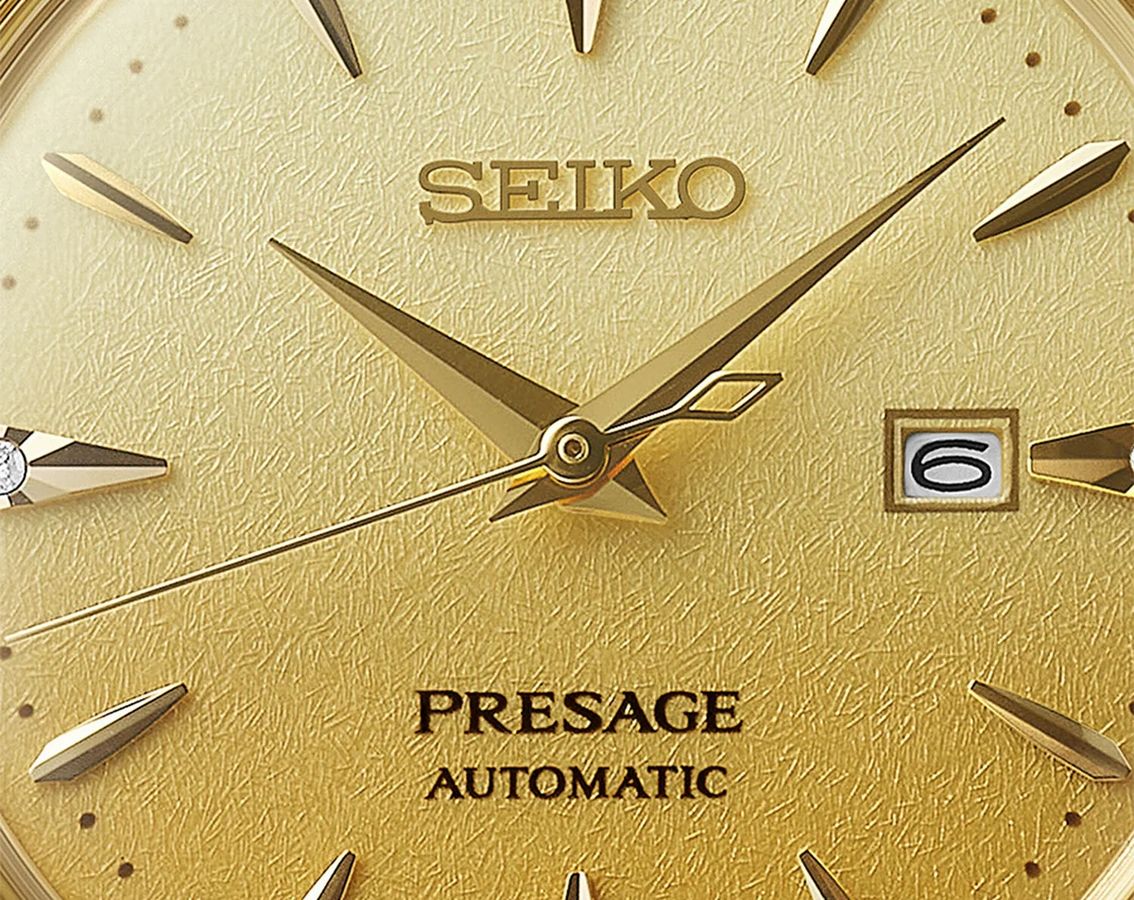 Seiko Presage Automatic Women Watches in Round case & Gold Dial SRE018J1