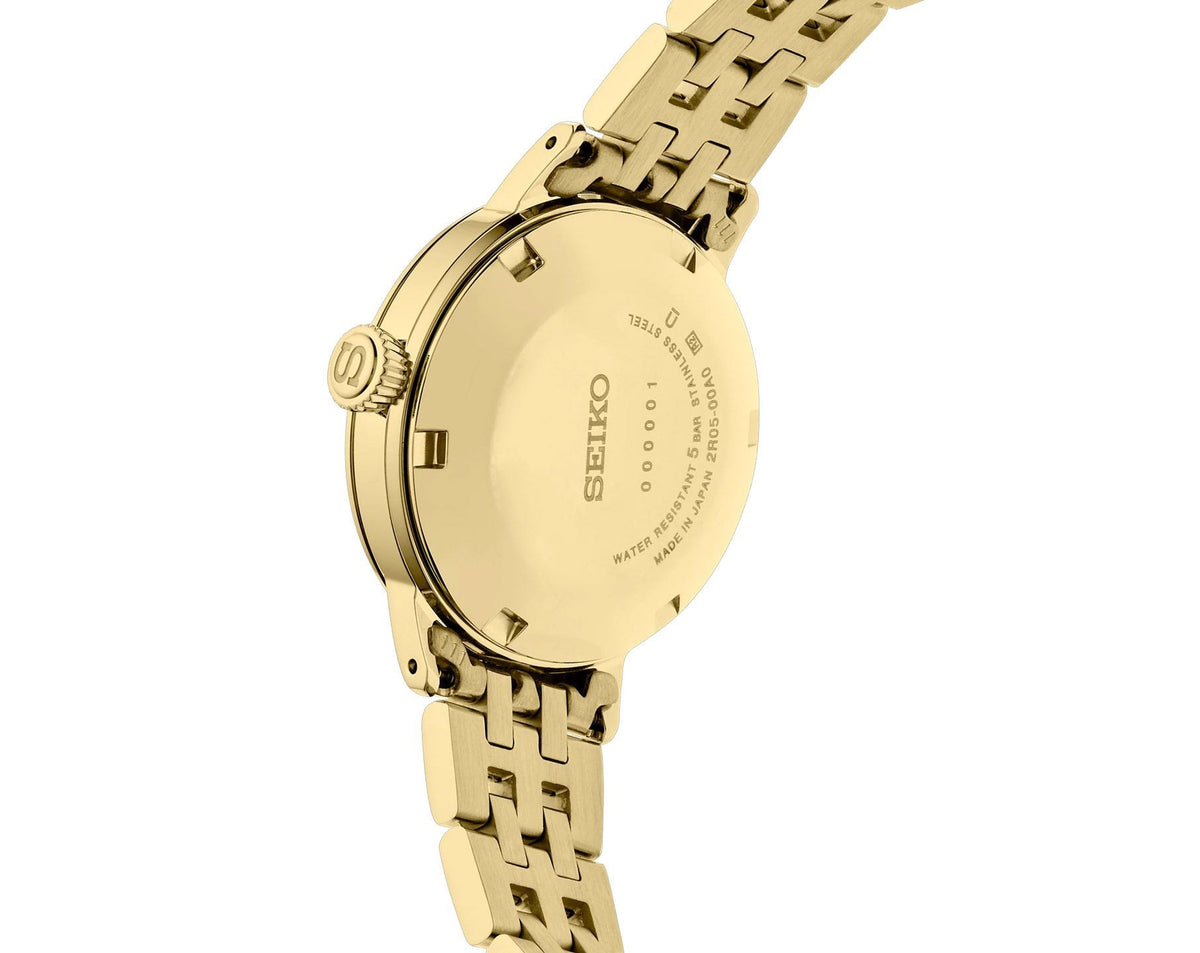 Seiko Presage Automatic Women Watches in Round case & Gold Dial SRE018J1