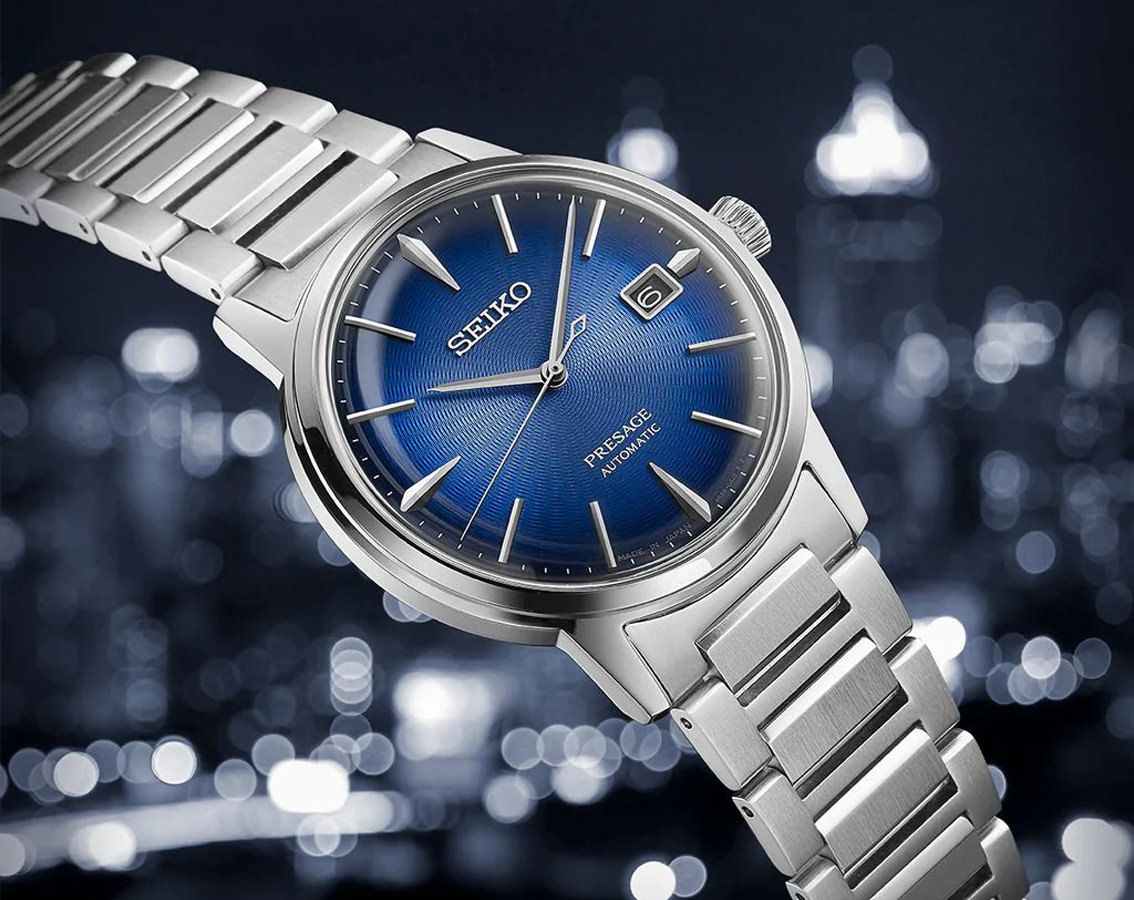 Seiko Presage Automatic Men Watches in Round case & Blue Dial SRPJ13J1