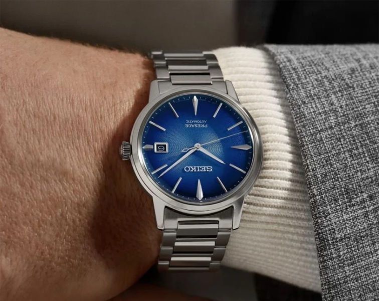 Seiko Presage Automatic Men Watches in Round case & Blue Dial SRPJ13J1