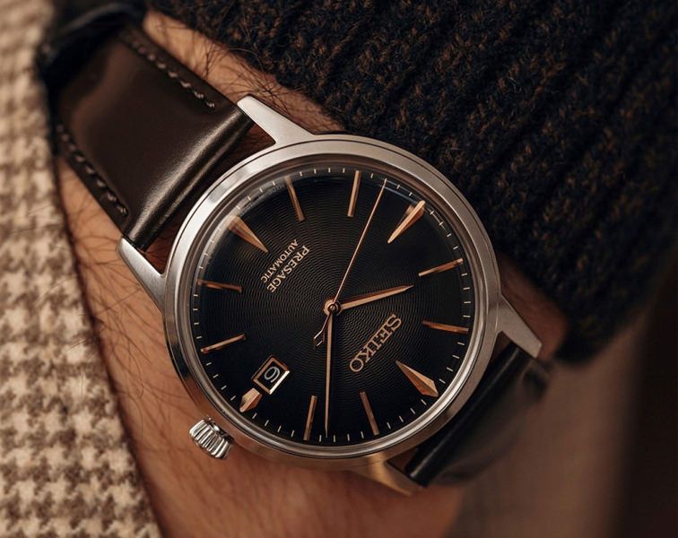 Seiko Presage Automatic Men Watches in Round case & Grey Dial SRPJ17J1