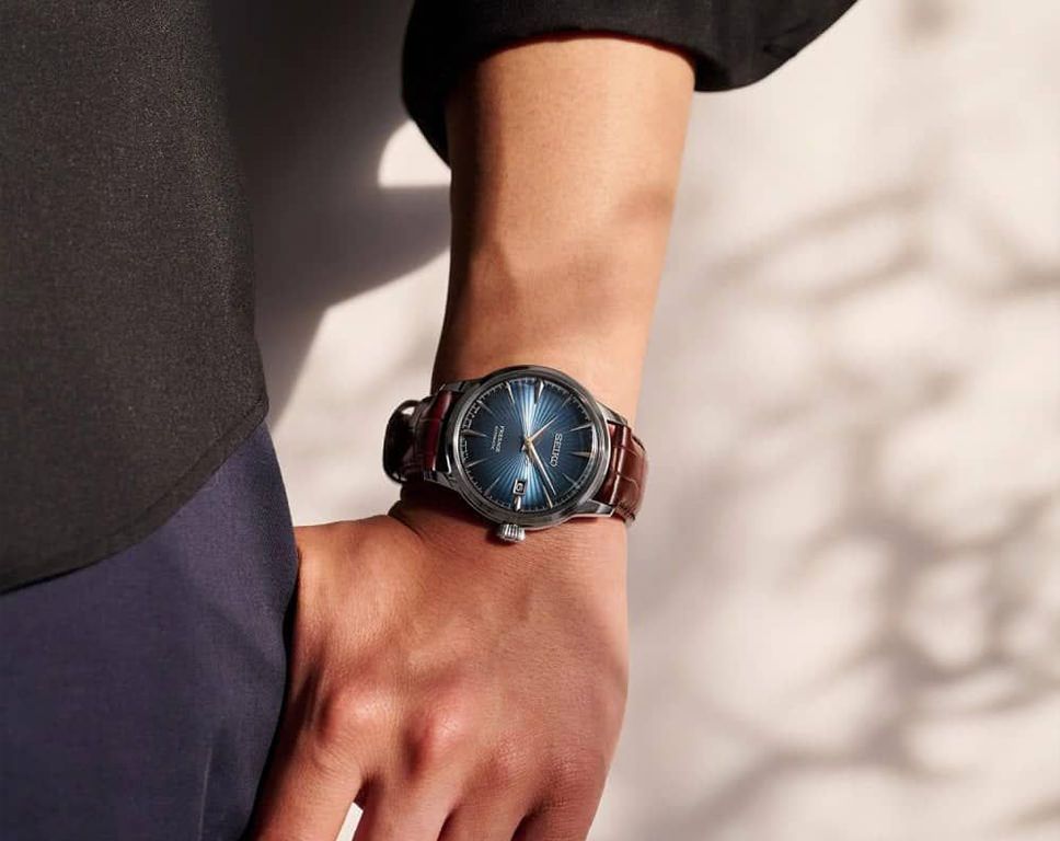 Seiko Presage Automatic Men Watches in Round case & Blue Dial SRPK15J1